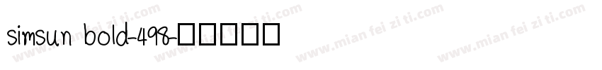 simsun bold-498字体转换